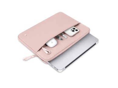 Capa protetora para laptop Tech-Protect de 15 a 16 polegadas - Rosa
