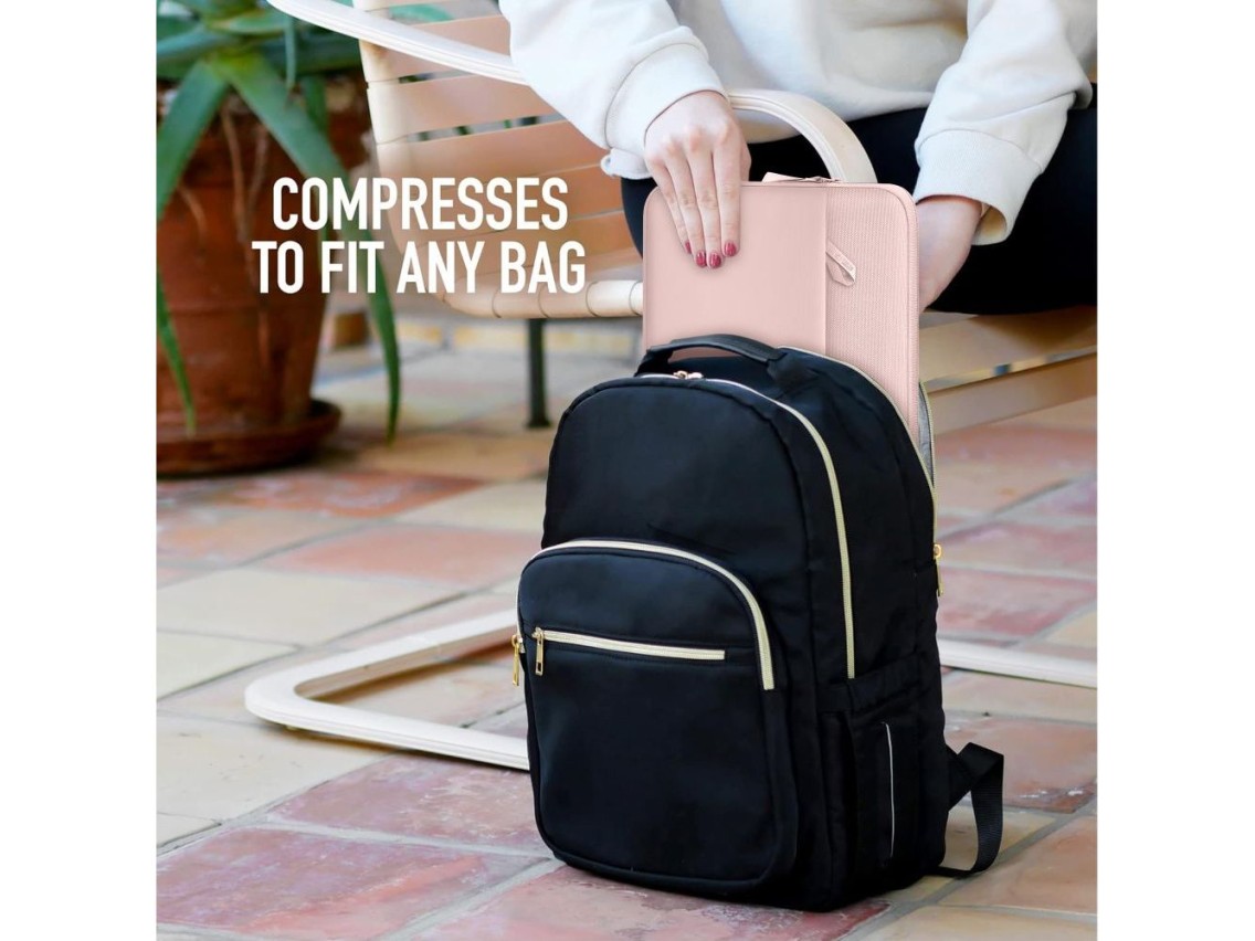 Capa protetora para laptop Tech-Protect de 15 a 16 polegadas - Rosa
