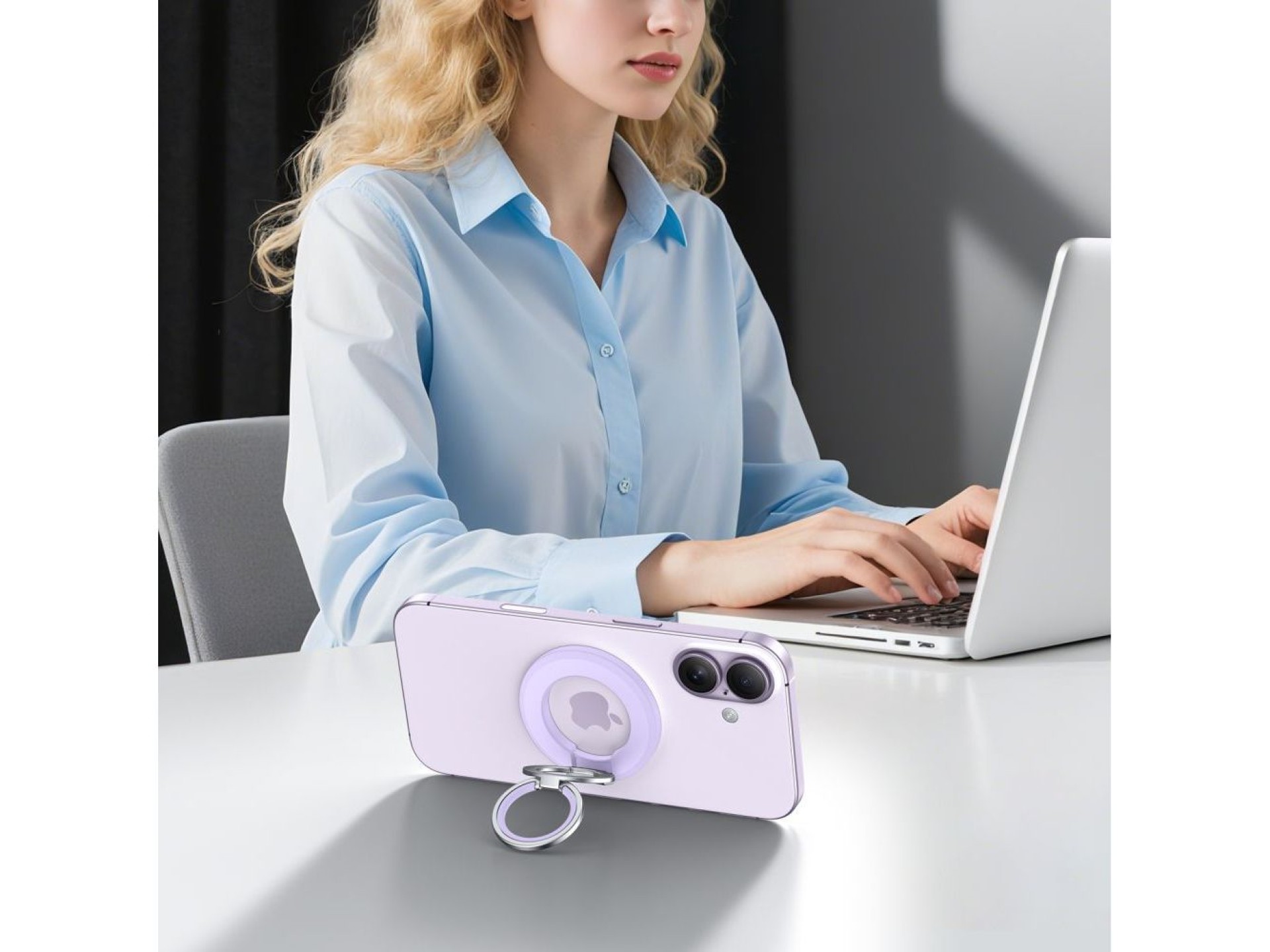 Soporte para teléfono MagSafe Tech-Protect MMR500 - Morado