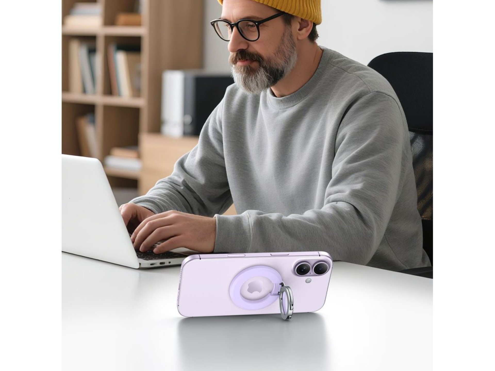 Soporte para teléfono MagSafe Tech-Protect MMR500 - Morado