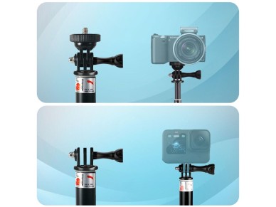 Tech-Protect GA100 Monopad e Bast�o de Selfie para GoPro / DJI - Preto