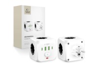 Tech-Protect PCL3x4 Power Strip, 2x USB-A, 2x USB-C, 3x AC Type Schuko - White