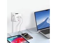 Regleta Tech-Protect PCL3x4, 2 USB-A, 2 USB-C, 3 Schuko de CA - Blanco Regleta Tech-Protect PCL3x4, 2 USB-A, 2 USB-C, 3 Schuko de CA - Blanco