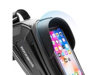 Bolsa de bicicleta Rockbros B68-1 para fixação no quadro, com bolso para celular, 1,7 l, preta. Bolsa de bicicleta Rockbros B68-1 para fixação no quadro, com bolso para celular, 1,7 l, preta.