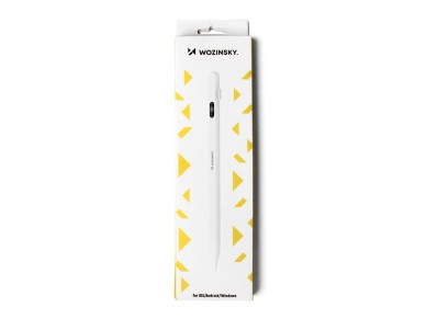 Caneta Stylus Universal Ativa Wozinsky (Android e iOS) - Branca