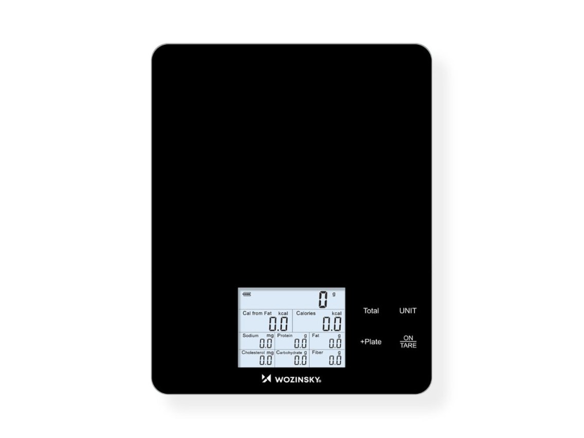 Balança de cozinha inteligente Wozinsky WIK-10 com visor digital e aplicativo Bluetooth - Preta