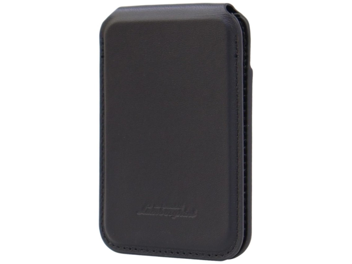 Lamborghini D1 Genuine Leather MagSafe Phone Wallet - Black and Green