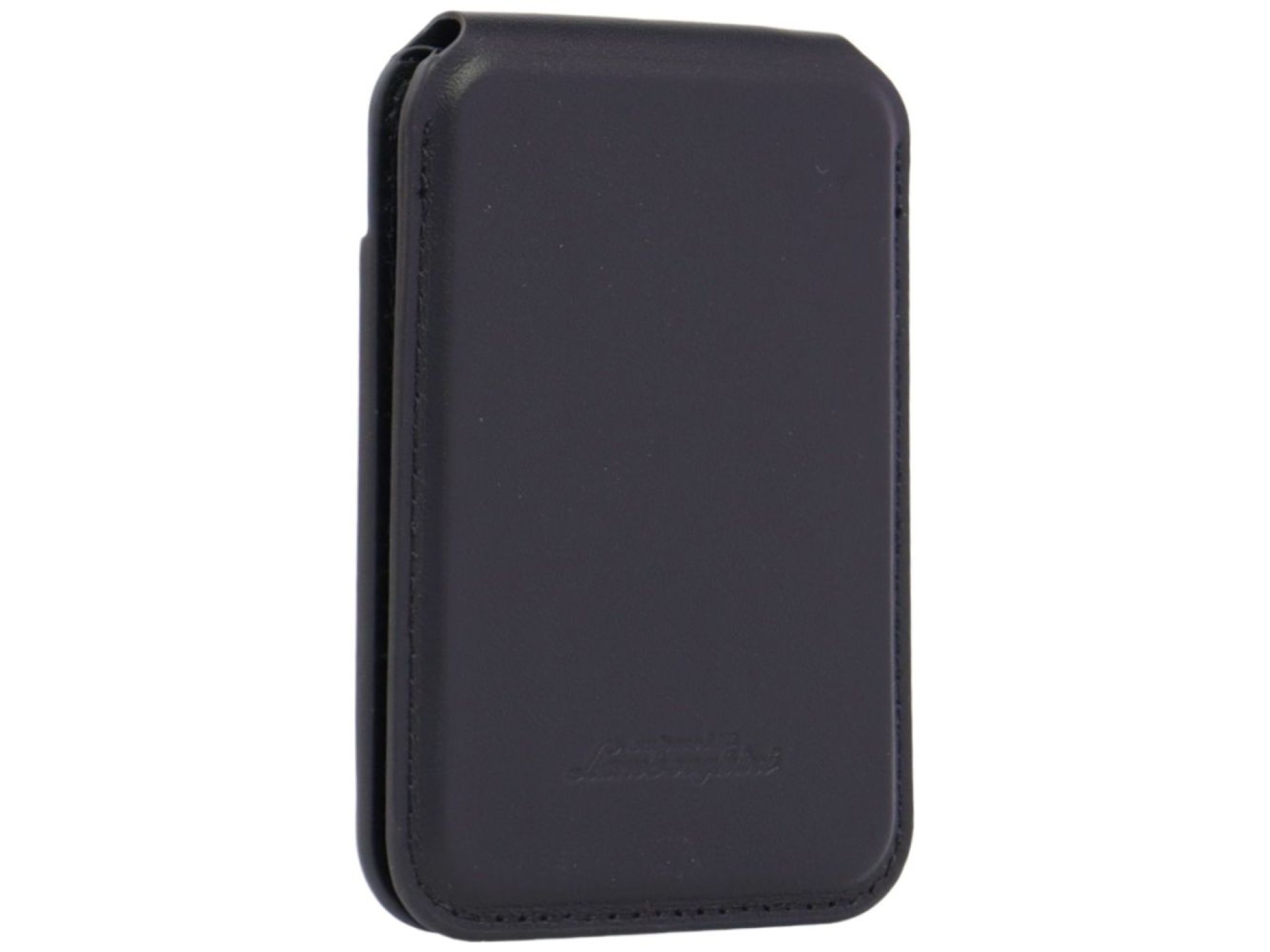 Lamborghini D1 Genuine Leather MagSafe Phone Wallet - Black and Green