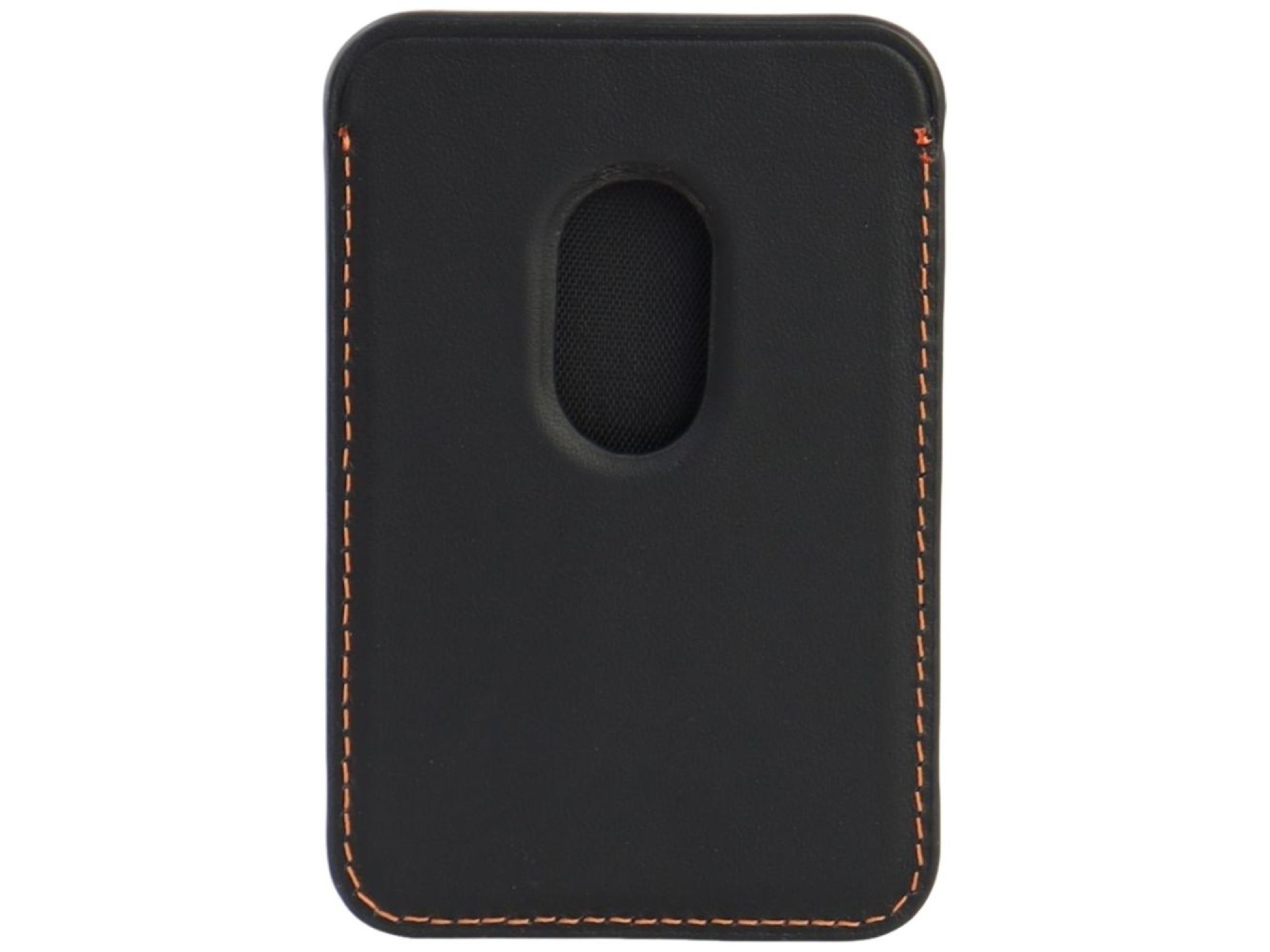 Carteira para celular Lamborghini Urus D8 em couro genuíno com sistema MagSafe e ímã - Preta e verme