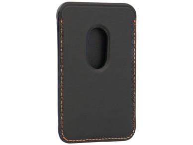 Carteira para celular Lamborghini Urus D8 em couro genu�no com sistema MagSafe e �m� - Preta e verme