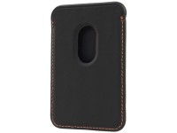 Carteira para celular Lamborghini Urus D8 em couro genuíno com sistema MagSafe e ímã - Preta e verme Carteira para celular Lamborghini Urus D8 em couro genuíno com sistema MagSafe e ímã - Preta e verme