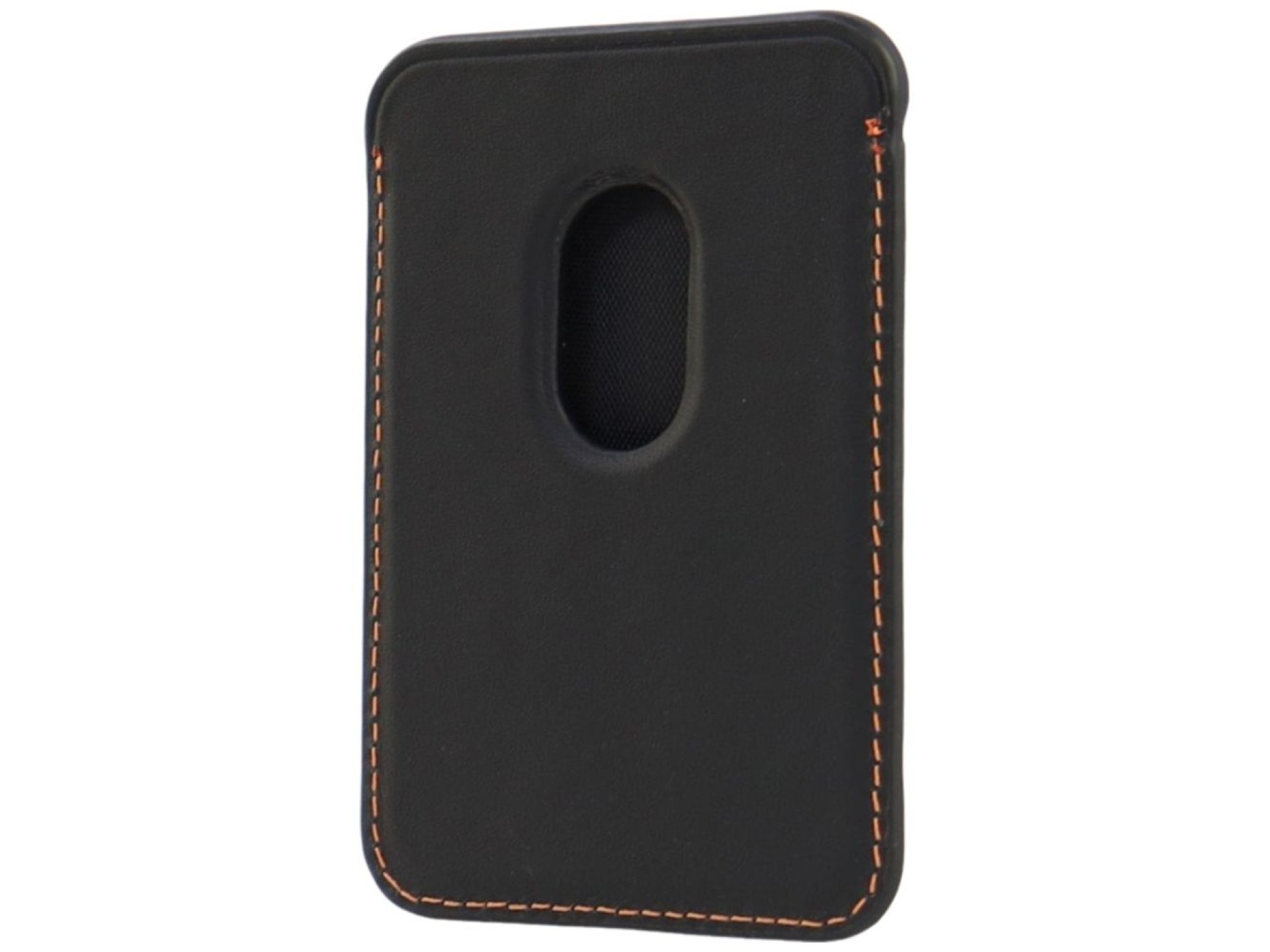 Carteira para celular Lamborghini Urus D8 em couro genuíno com sistema MagSafe e ímã - Preta e verme