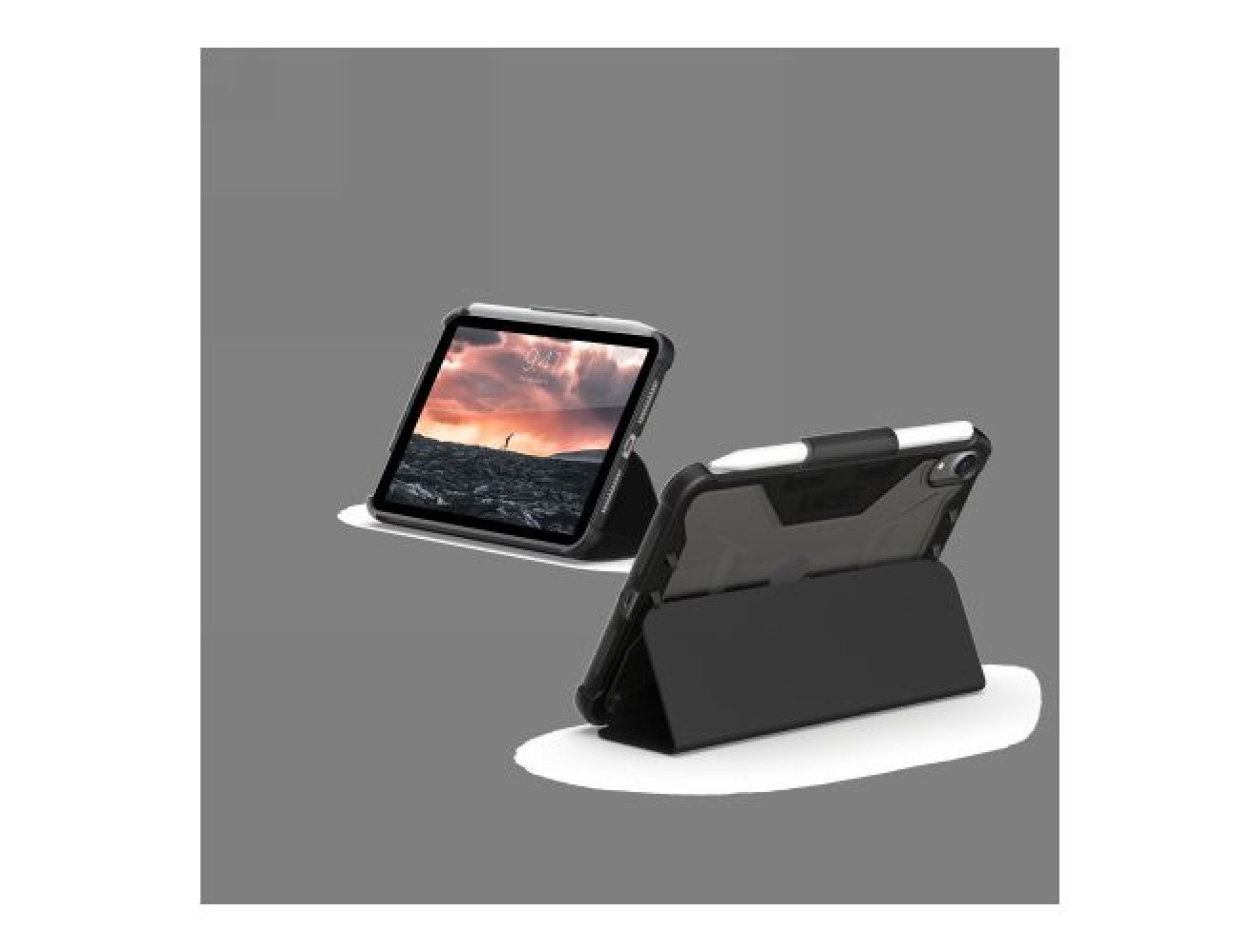 Capa UAG Plyo Folio com suporte para Apple Pencil para iPad mini 6/7 - Preta