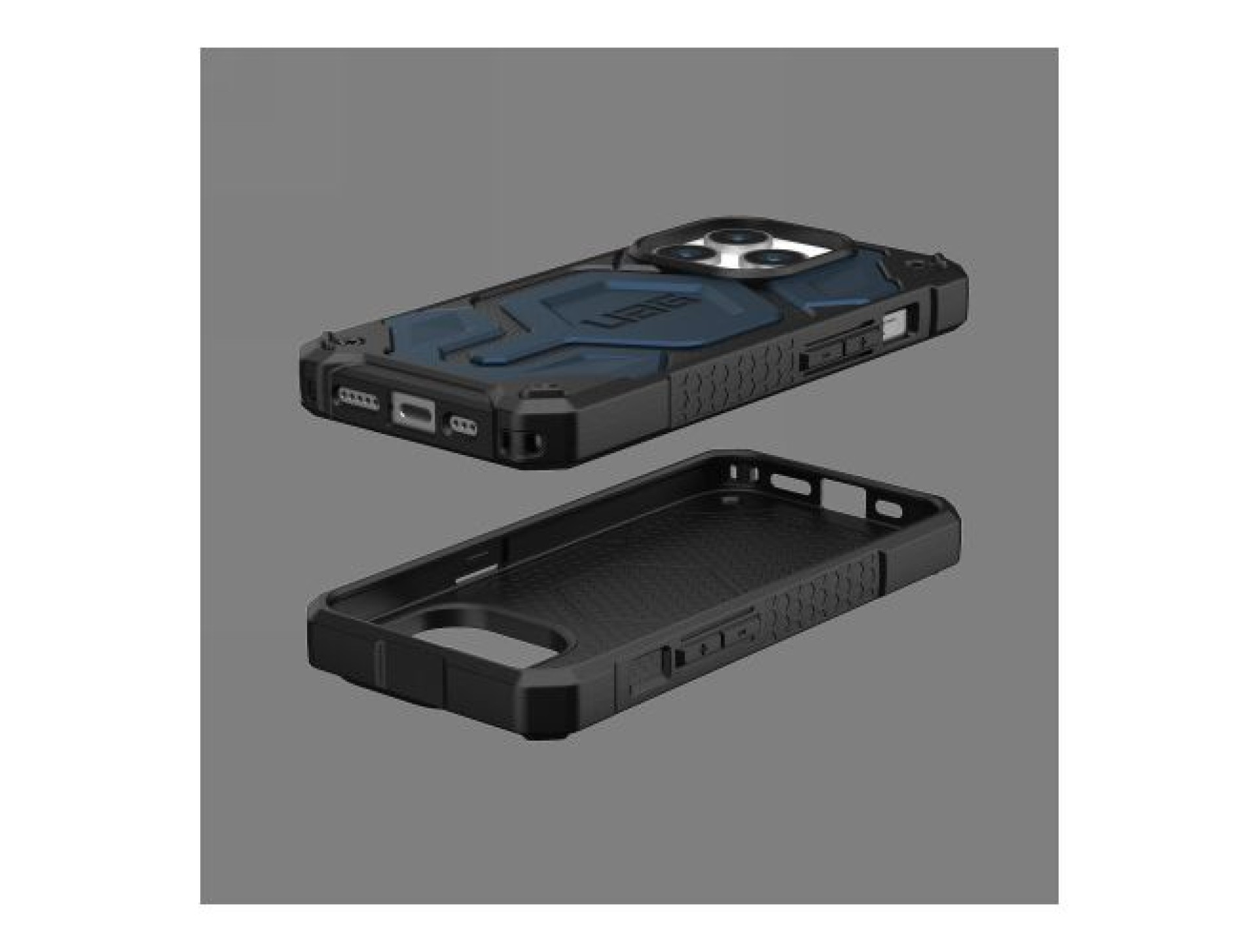 Capa UAG Monarch Pro com MagSafe para iPhone 15 Pro - azul escuro