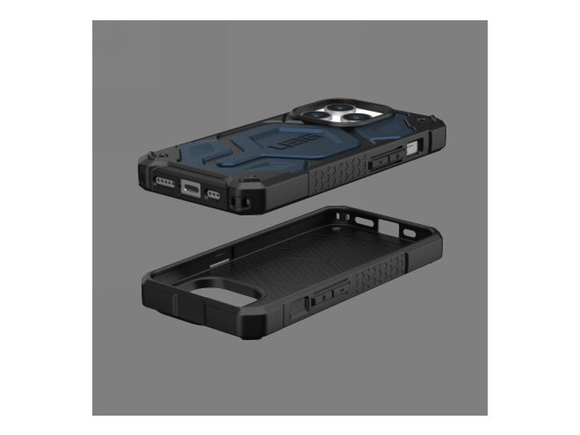 Capa UAG Monarch Pro com MagSafe para iPhone 15 Pro - azul escuro