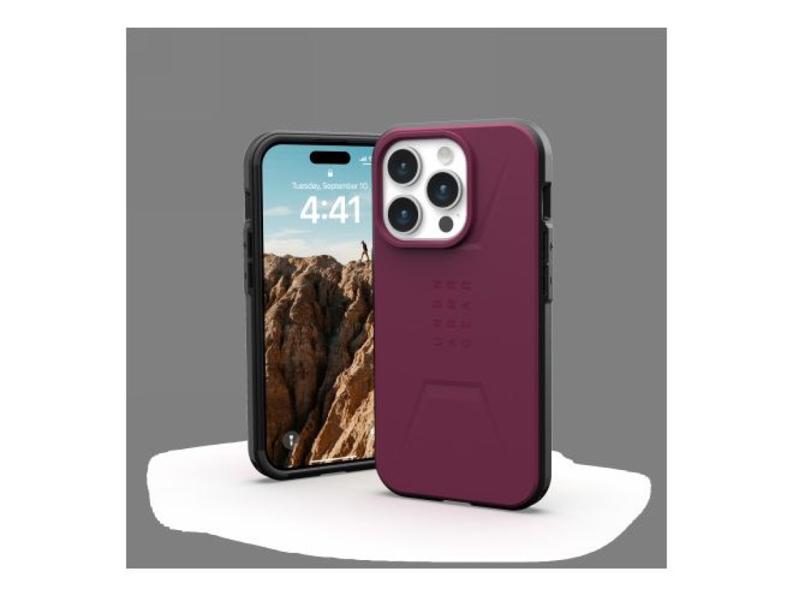 UAG Civilian MagSafe case for iPhone 15 Pro - purple