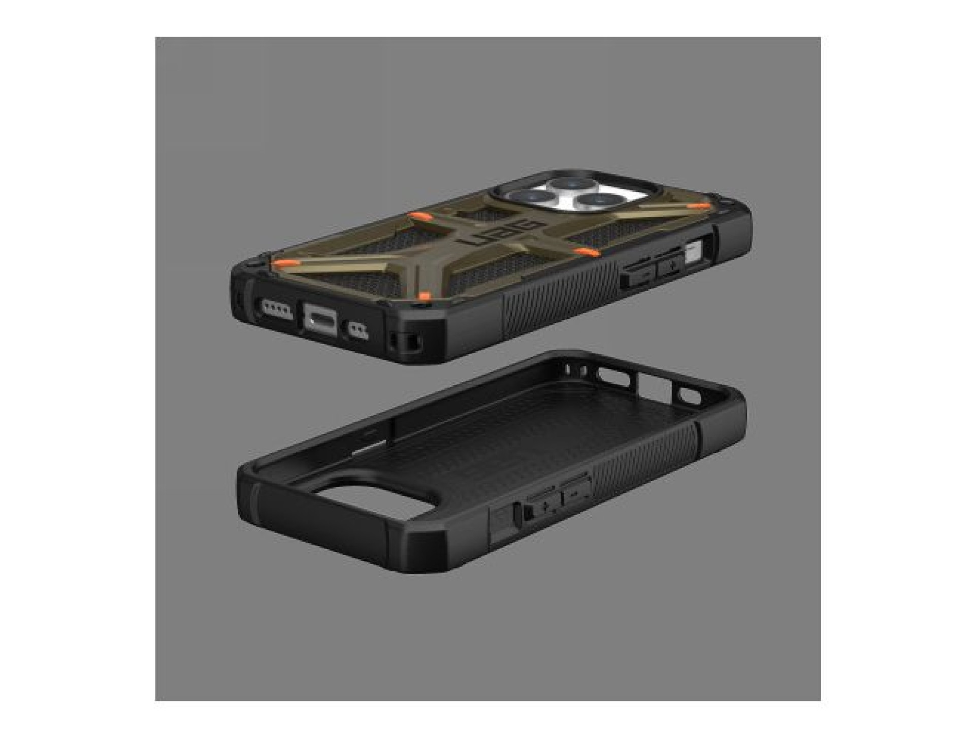 Funda UAG Monarch para iPhone 15 Pro - Kevlar verde