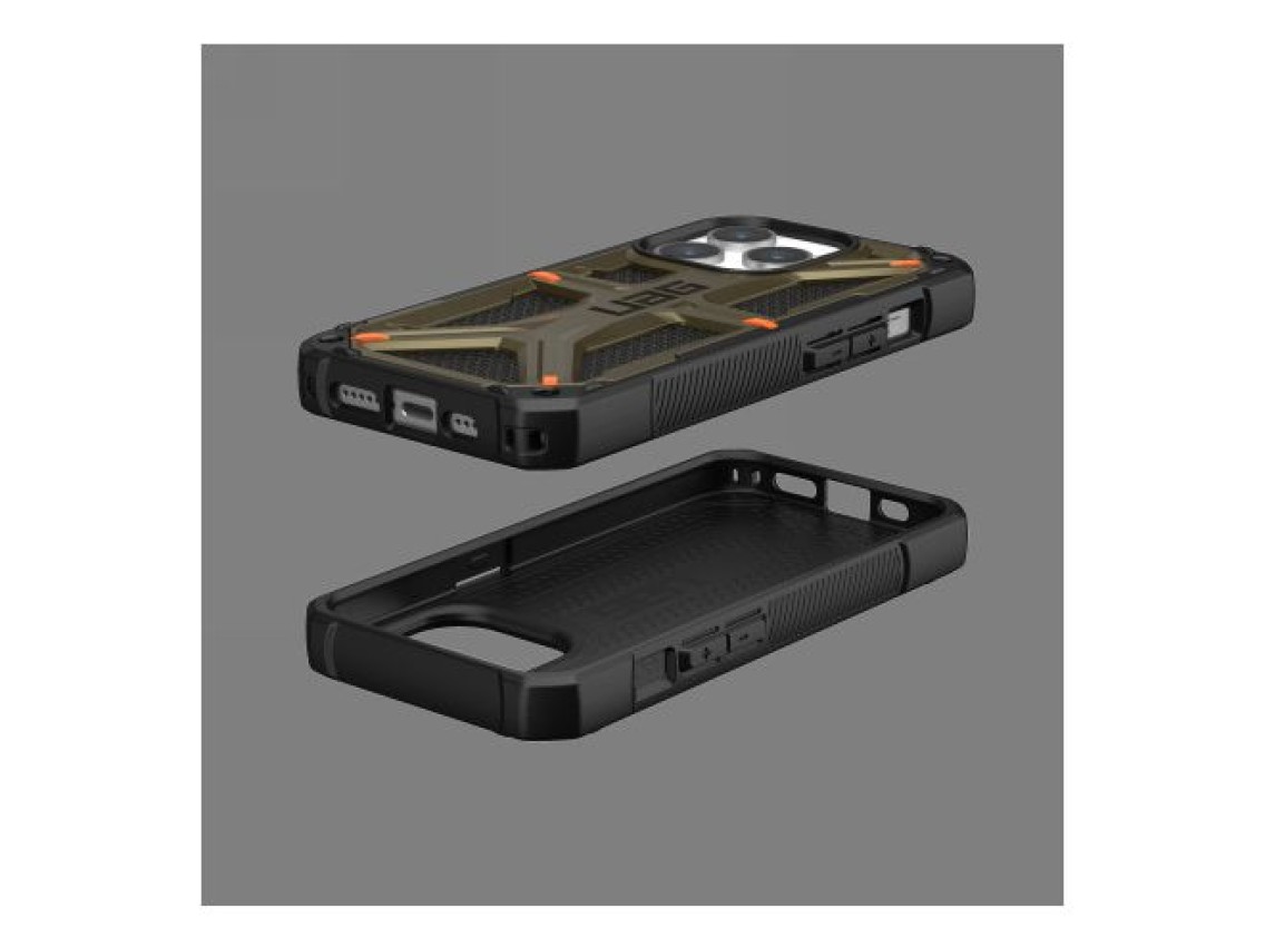 Funda UAG Monarch para iPhone 15 Pro - Kevlar verde