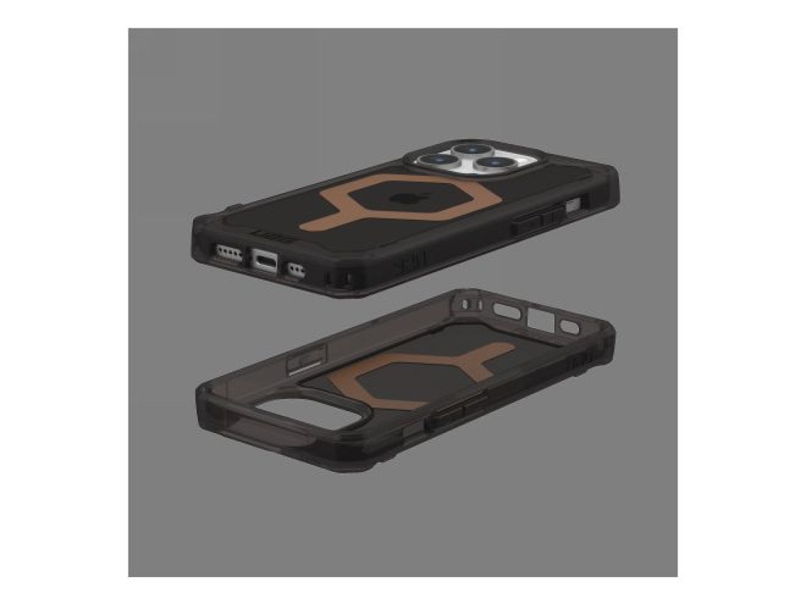 Capa UAG Plyo MagSafe para iPhone 15 Pro - preta e marrom