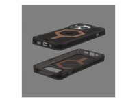 Capa UAG Plyo MagSafe para iPhone 15 Pro - preta e marrom Capa UAG Plyo MagSafe para iPhone 15 Pro - preta e marrom