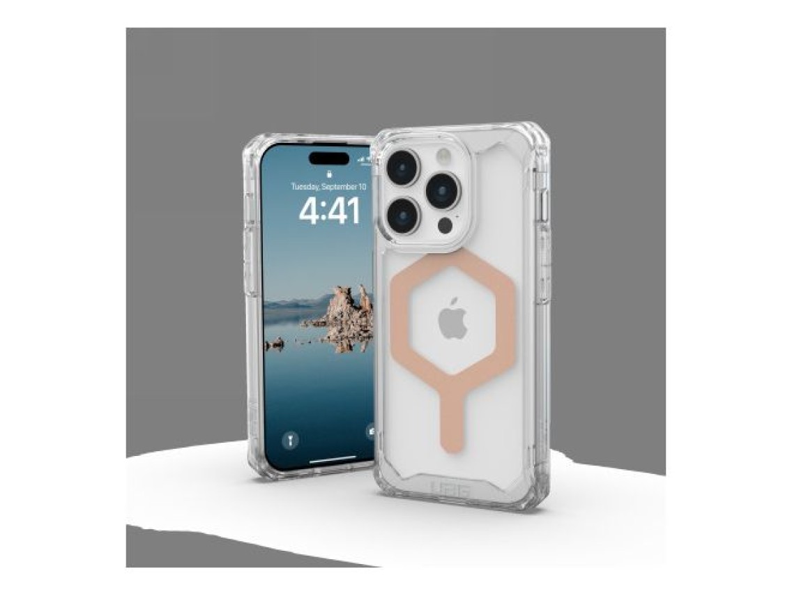 UAG Plyo MagSafe case for iPhone 15 Pro - transparent and pearl