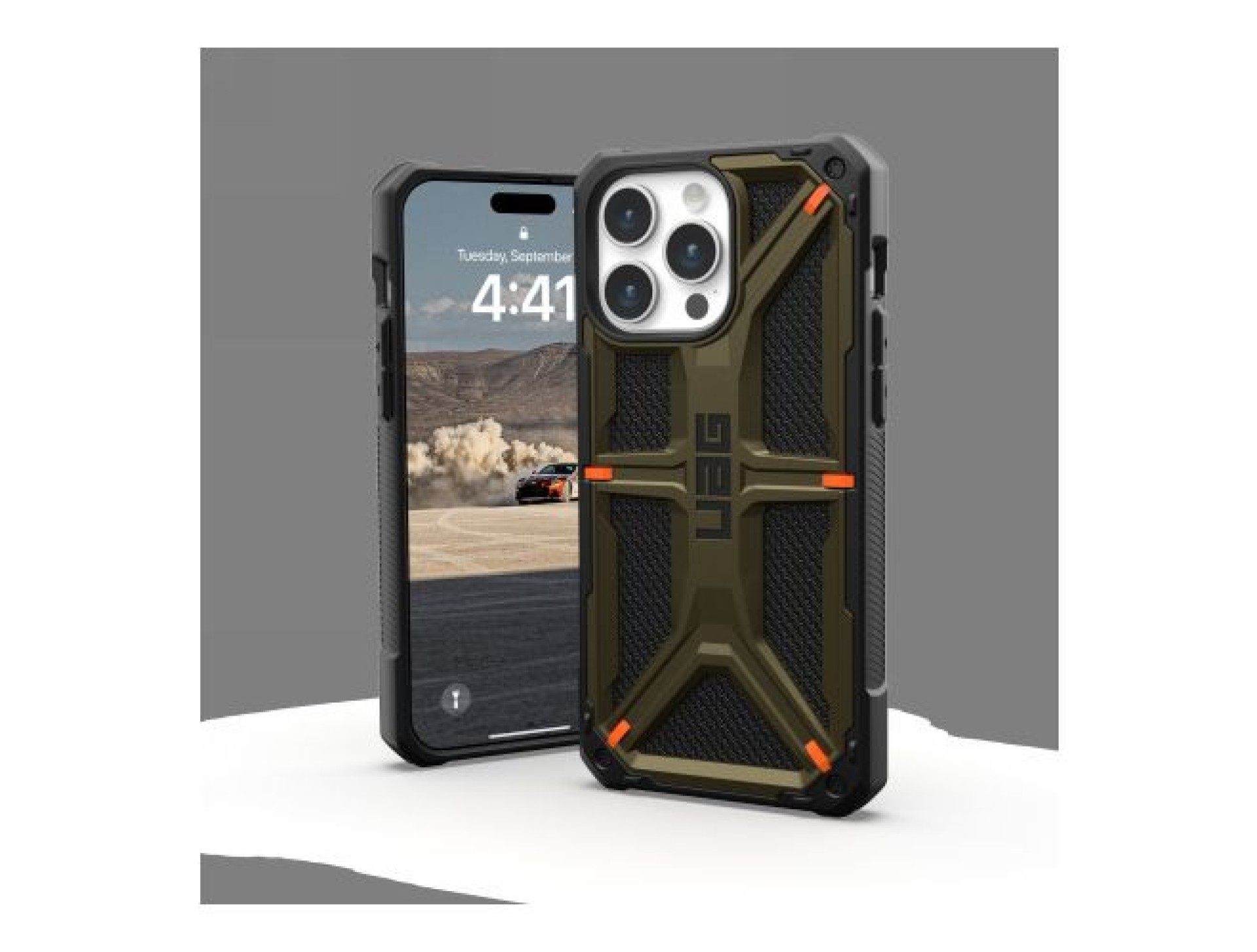 Funda UAG Monarch para iPhone 15 Pro Max - Kevlar verde