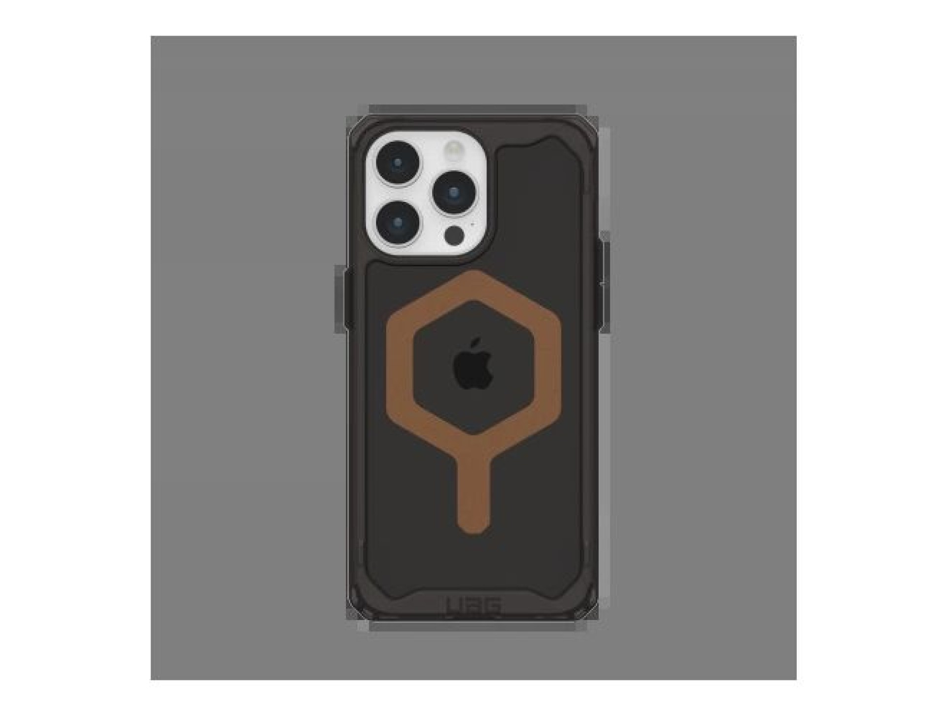 Funda UAG Plyo MagSafe para iPhone 15 Pro Max - negra y marrón