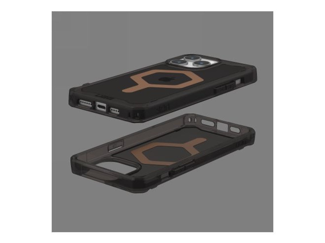 Funda UAG Plyo MagSafe para iPhone 15 Pro Max - negra y marrón