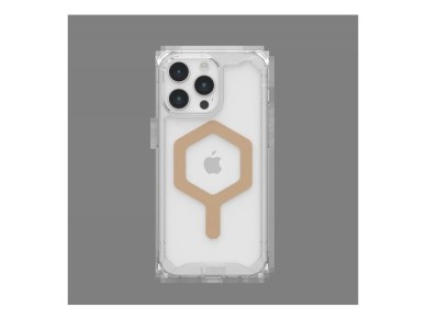 UAG Plyo MagSafe case for iPhone 15 Pro Max - transparent and gold