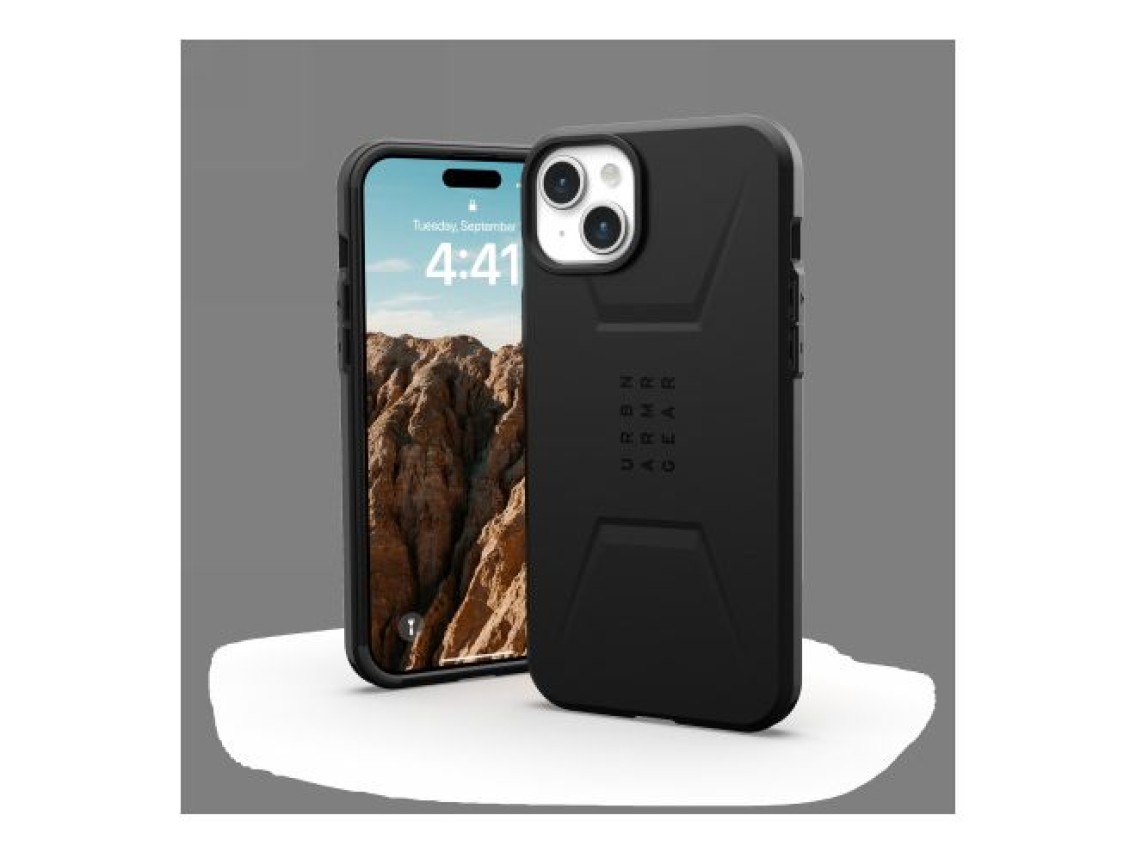 UAG Civilian MagSafe case for iPhone 15 Plus - black
