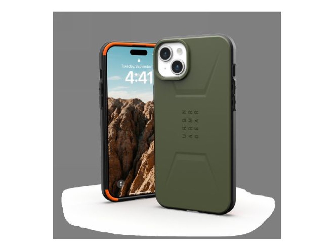 Funda UAG Civilian MagSafe para iPhone 15 Plus - verde