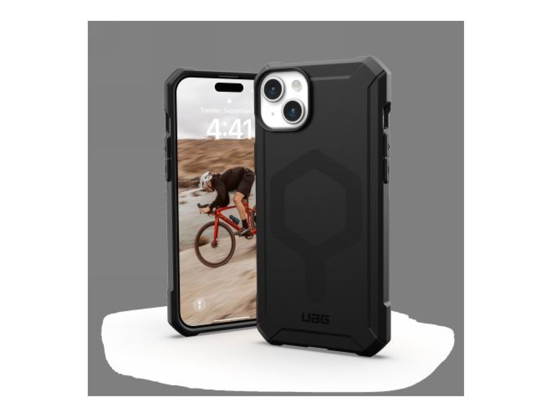 Funda UAG Essential Armor MagSafe para iPhone 15 Plus - negra