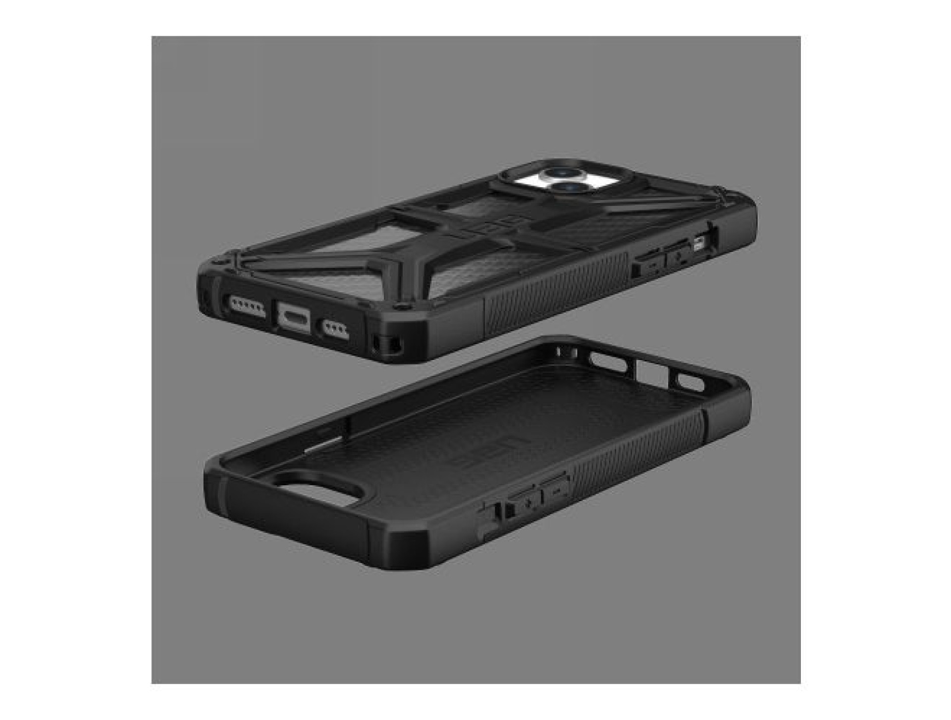 Funda UAG Monarch para iPhone 15 Plus - carbono negro