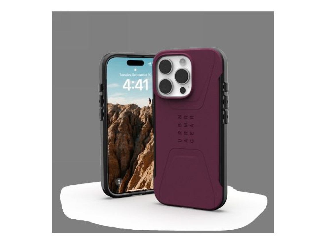 Funda iPhone 16 Pro UAG Civilian Magsafe - Roja