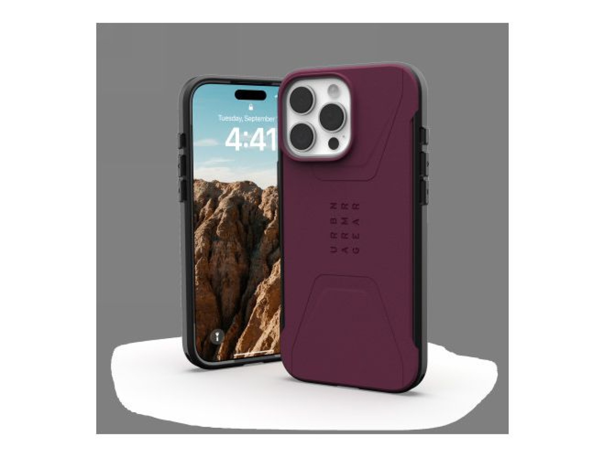 Capa UAG Civilian Magsafe para iPhone 16 Pro Max - Vermelha
