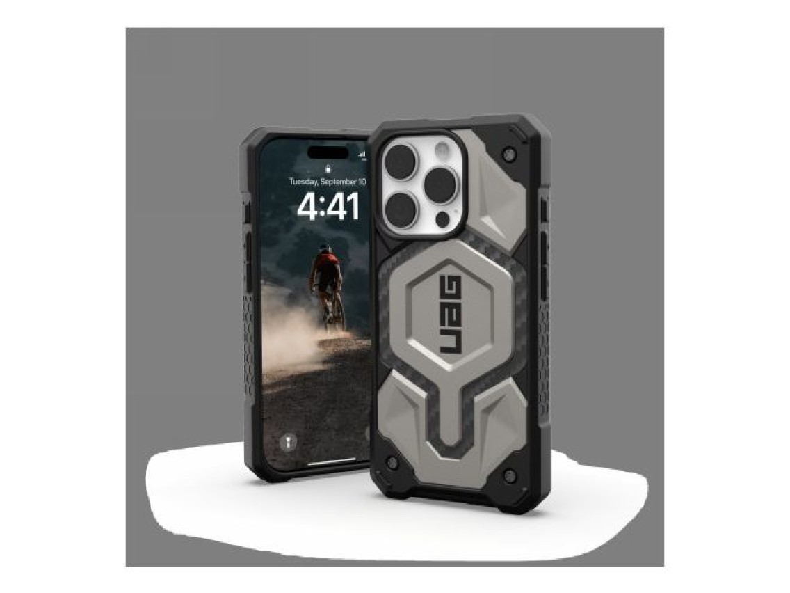 Funda UAG Monarch Pro con MagSafe para iPhone 16 Pro - Titanio