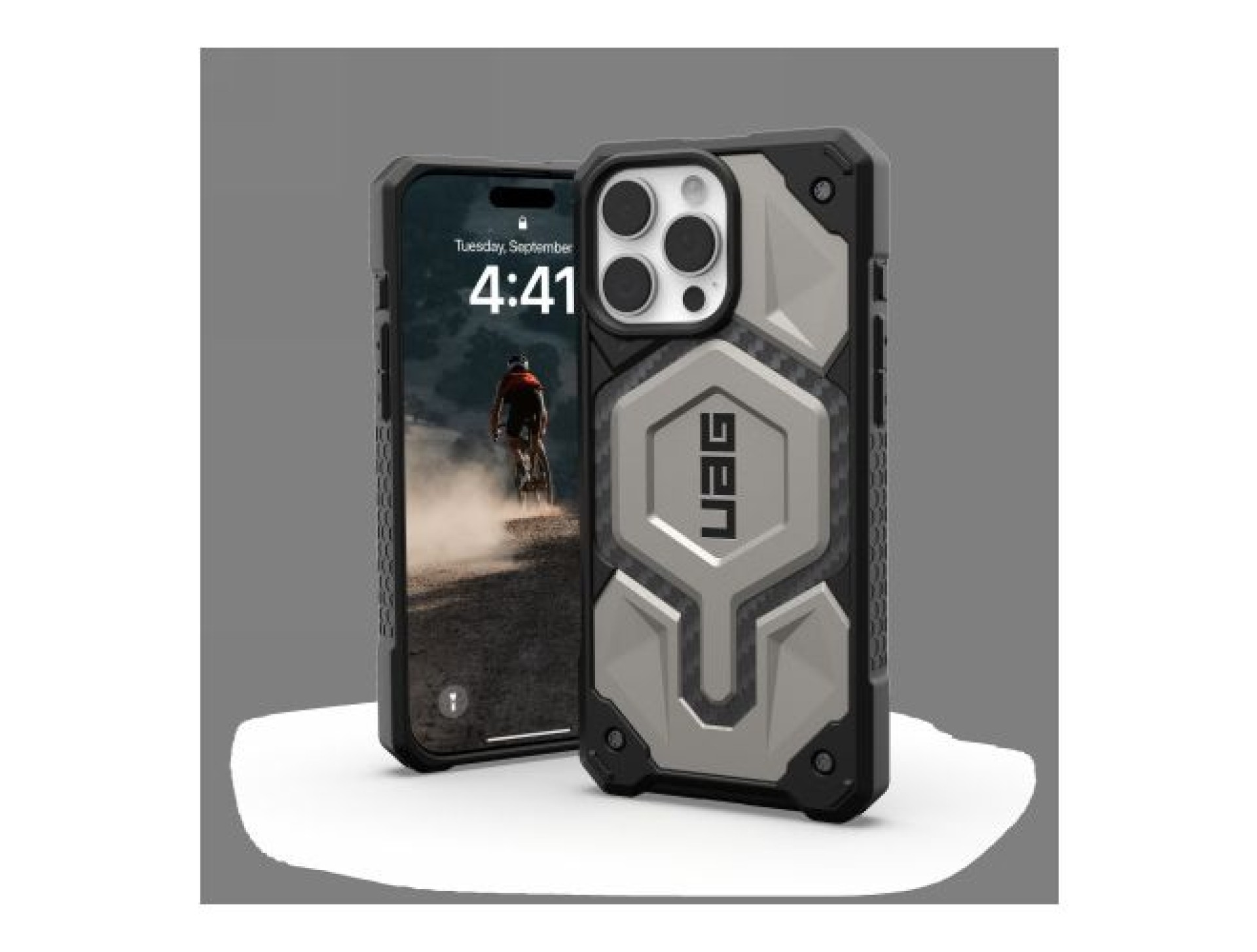 Capa UAG Monarch Pro com MagSafe para iPhone 16 Pro Max - Titânio