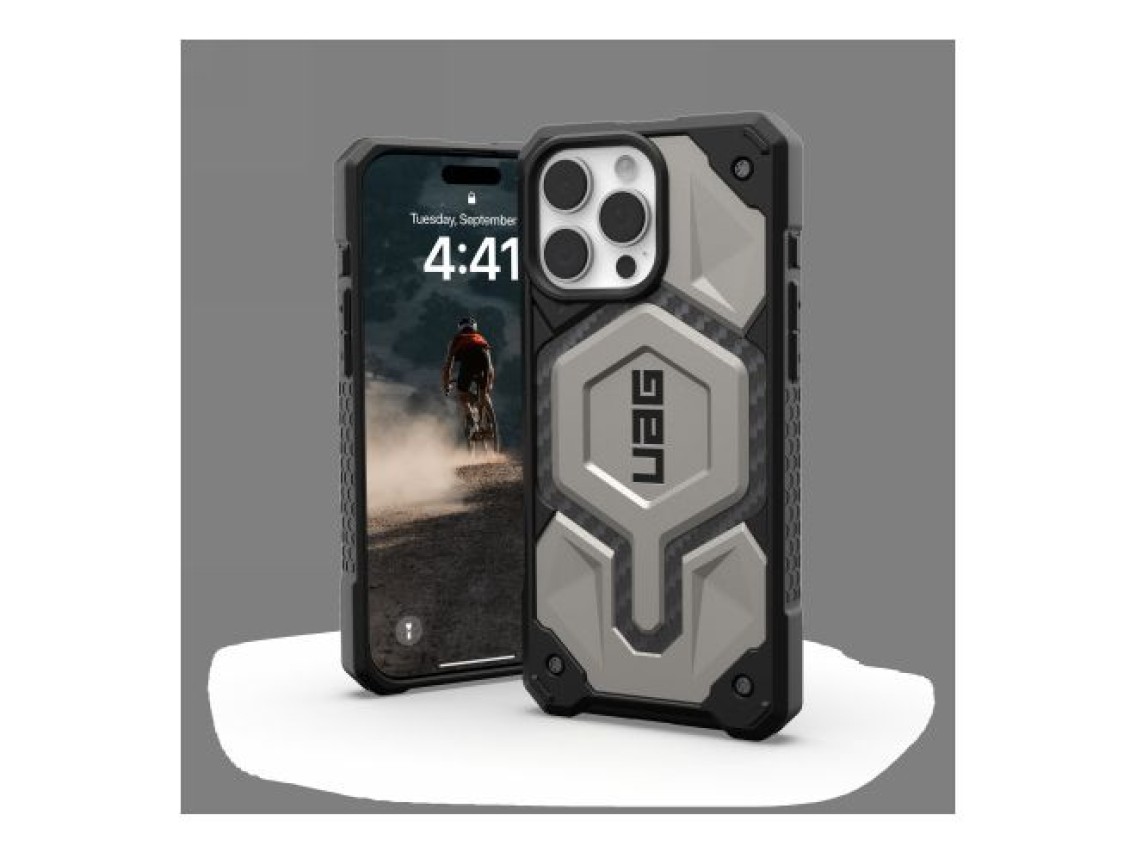 Capa UAG Monarch Pro com MagSafe para iPhone 16 Pro Max - Titânio