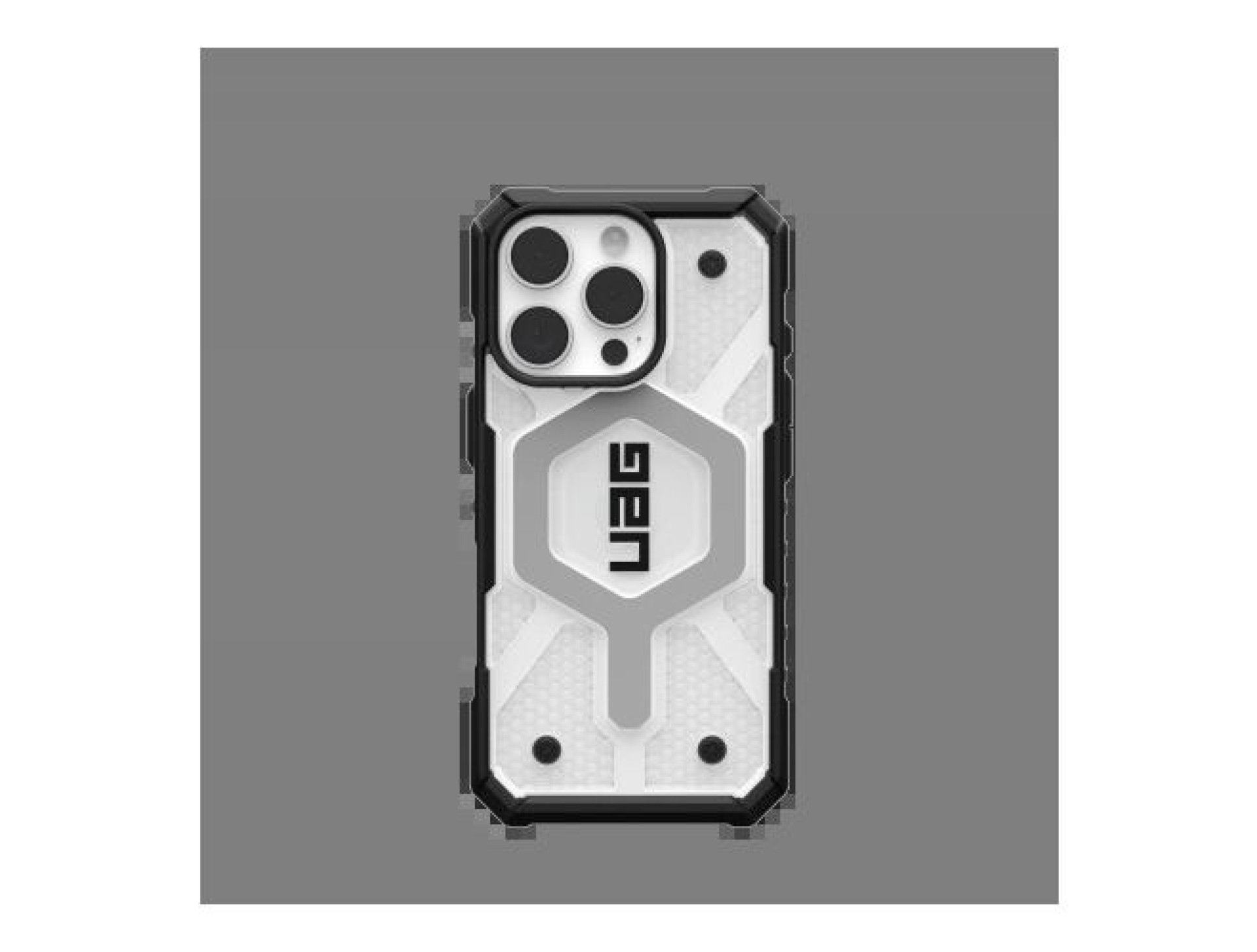Capa UAG Pathfinder Clear Magsafe para iPhone 16 Pro - Branca