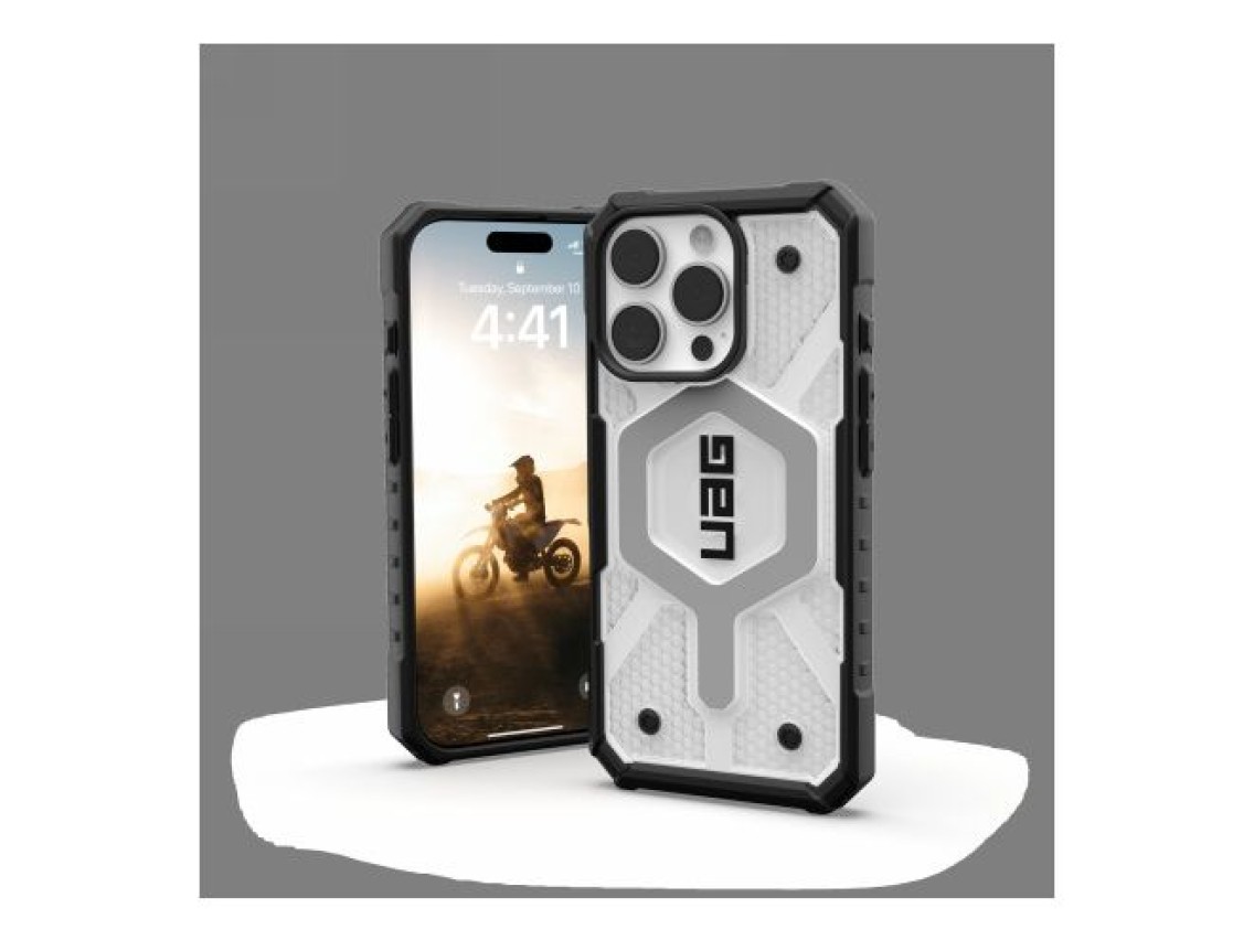 Capa UAG Pathfinder Clear Magsafe para iPhone 16 Pro - Branca