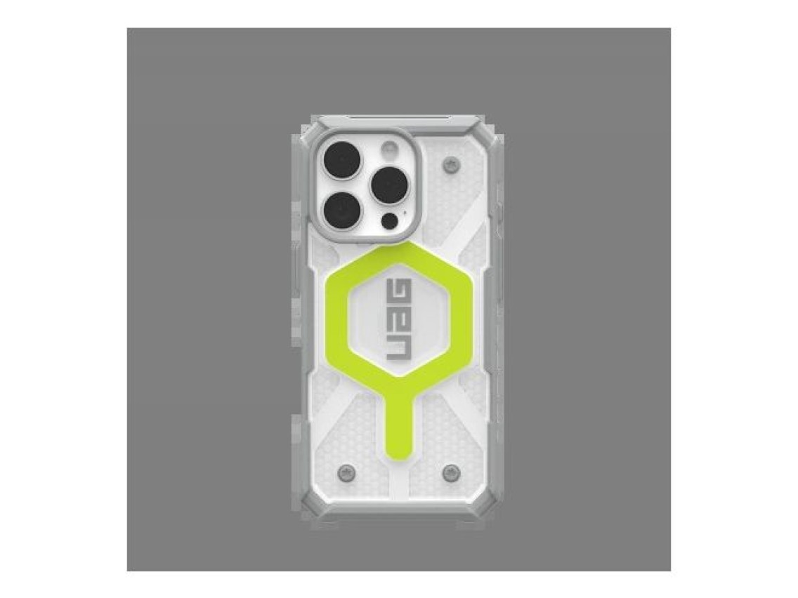 Capa UAG Pathfinder Clear Magsafe para iPhone 16 Pro compatível com MagSafe - Verde