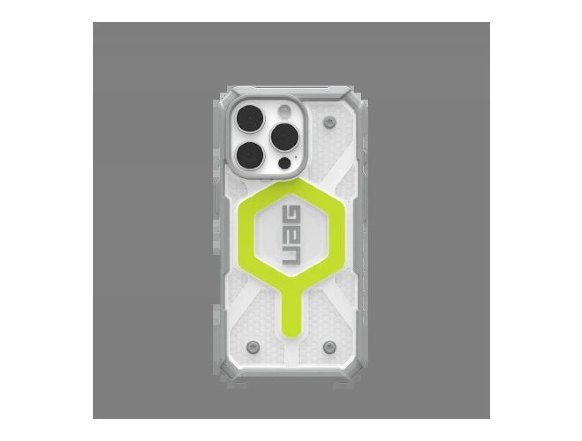Capa UAG Pathfinder Clear Magsafe para iPhone 16 Pro compatível com MagSafe - Verde