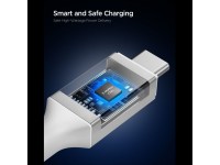 Cabo USB-C Spigen EB24012CC 240W 120cm - Branco Cabo USB-C Spigen EB24012CC 240W 120cm - Branco