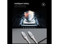 Cabo USB-C Spigen EB24012CC 240W 120cm - Branco Cabo USB-C Spigen EB24012CC 240W 120cm - Branco