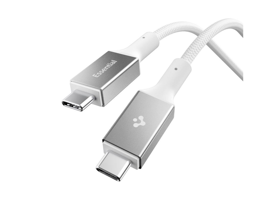Spigen EB10010CC 100W Cable de 100 cm - Blanco