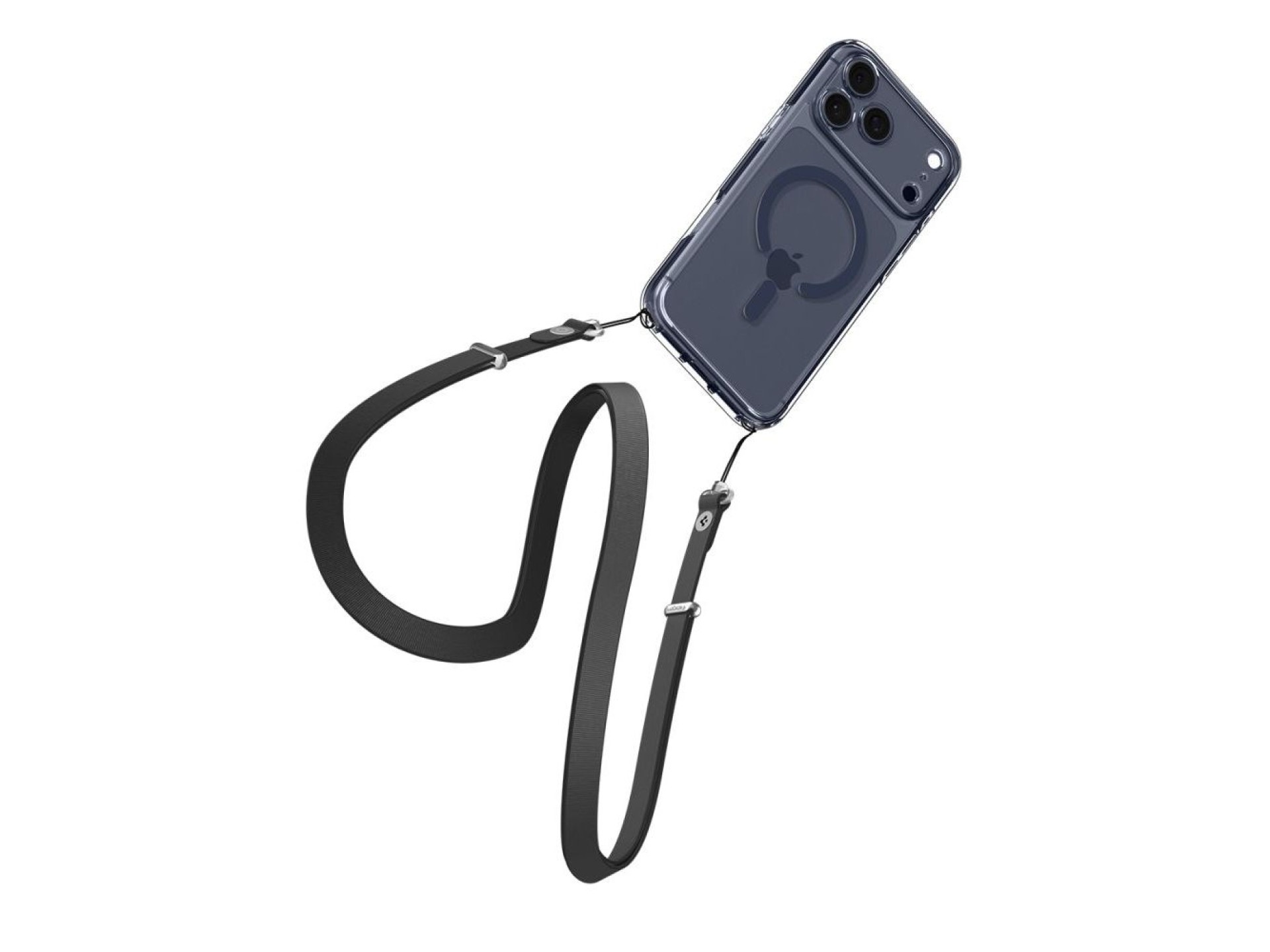 Spigen Ultra Hybrid MagSafe Case for iPhone 17 Pro - Clear Navy Blue
