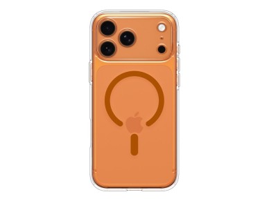 Funda Spigen Ultra Hybrid MagSafe para iPhone 17 Pro Max - Naranja transparente