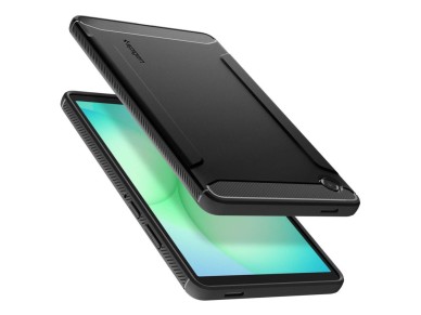 Capa Spigen Rugged Armor para Samsung Galaxy Tab A11 8.7 X133 / X135 - Preta Capa Spigen Rugged Armor para Samsung Galaxy Tab A11 8.7 X133 / X135 - Preta