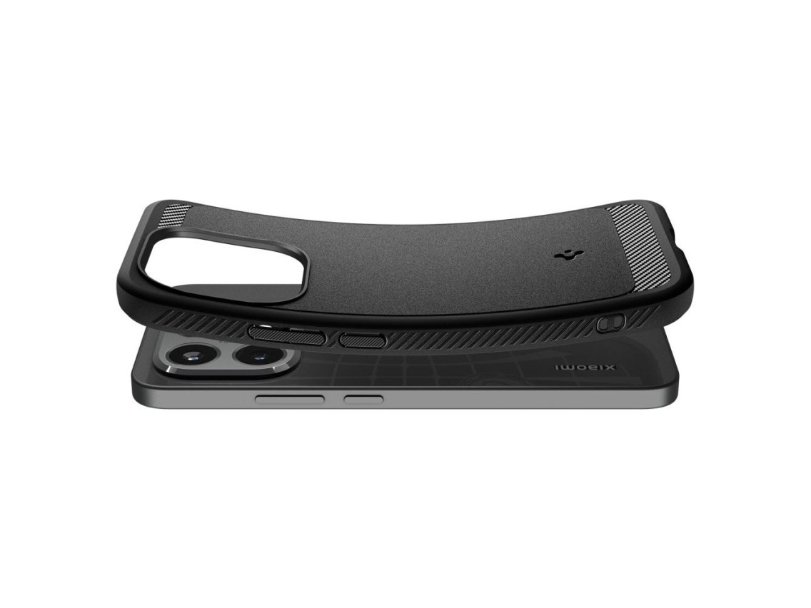 Capa Spigen Rugged Armor para Xiaomi 15T - Preta