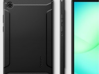 Capa Spigen Rugged Armor para Samsung Galaxy Tab A11 8.7 X133 / X135 - Preta Capa Spigen Rugged Armor para Samsung Galaxy Tab A11 8.7 X133 / X135 - Preta